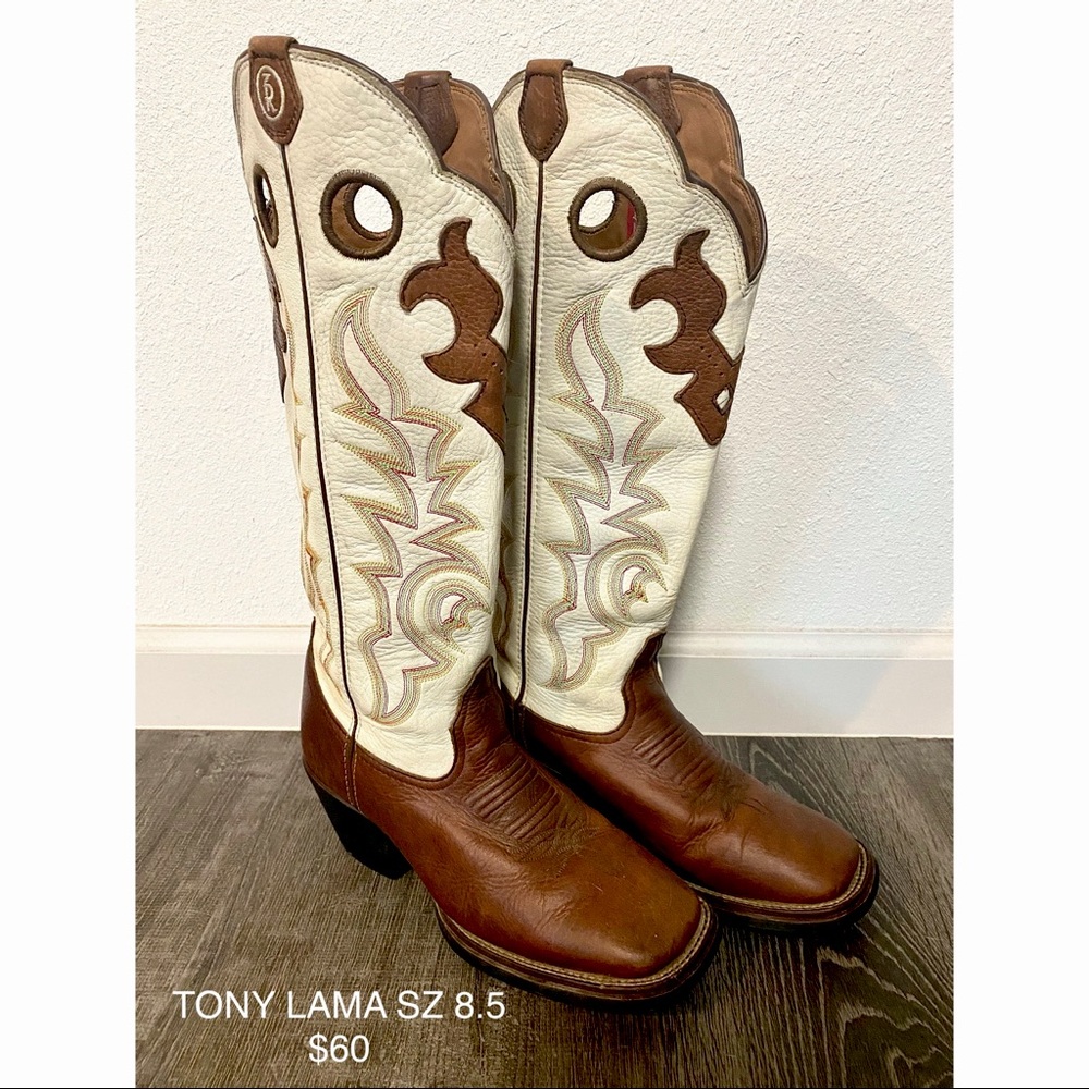 Tony Lamas 8.5 tall cowgirl boots